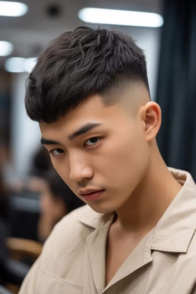 Textured French crop haircut inspiration